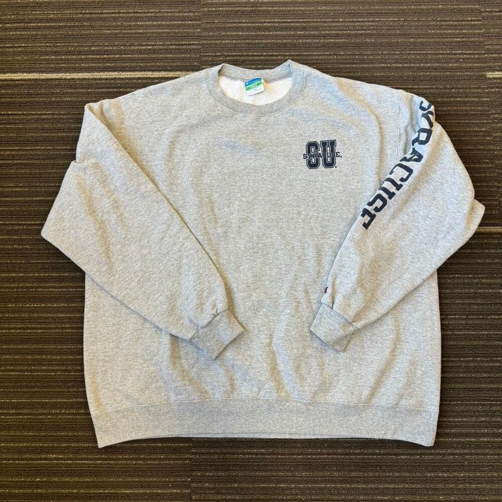 Vintage 90s Champion Eco Grey Syracuse University crewneck sweatshirt